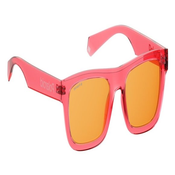 Polaroid Rectangle Unisex Pink Acetate Frame